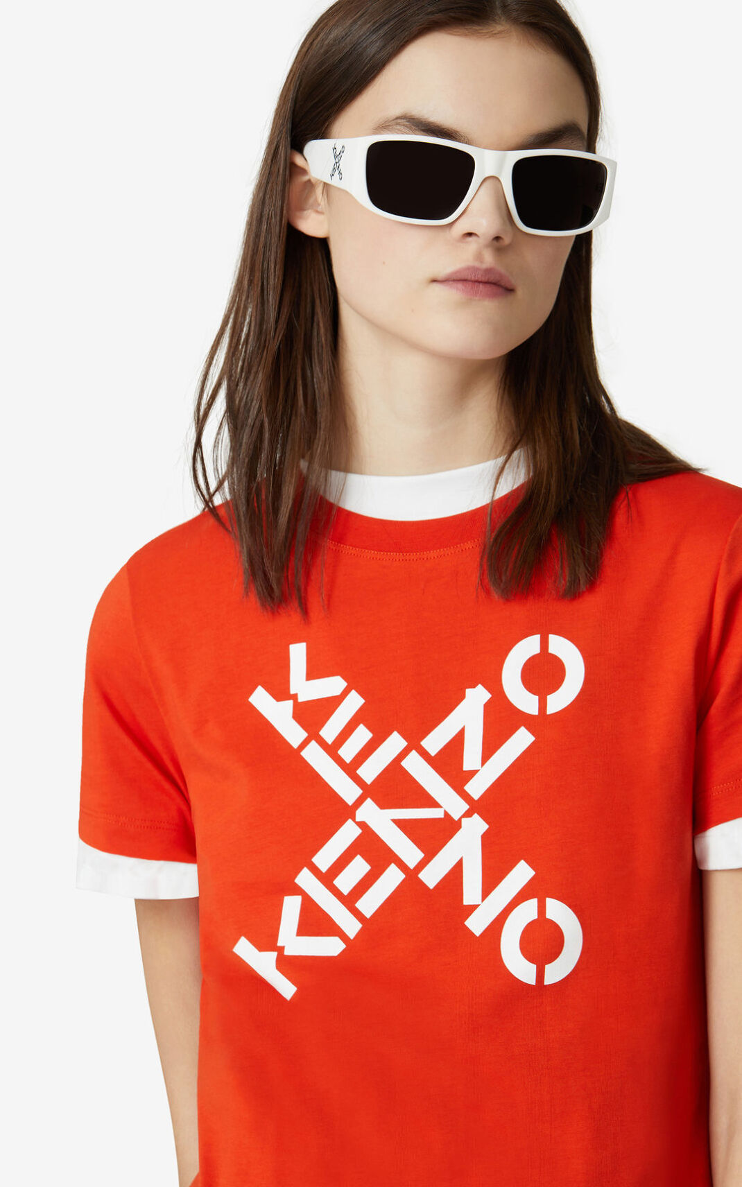 Kenzo Sport Big X Póló Női MélyNarancssárga | ID.597087